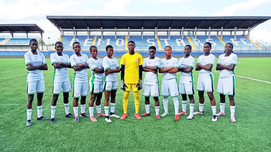 Nigeria U17 (Flamingos) starting Eleven - Photo Credit : Softfootball Media