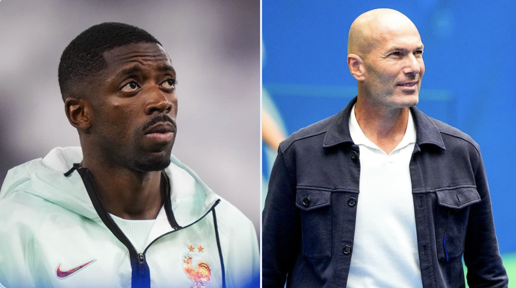 Ousmane Dembélé and Zinedine Zidane - Photo Credit : Fabrizio Romano, X