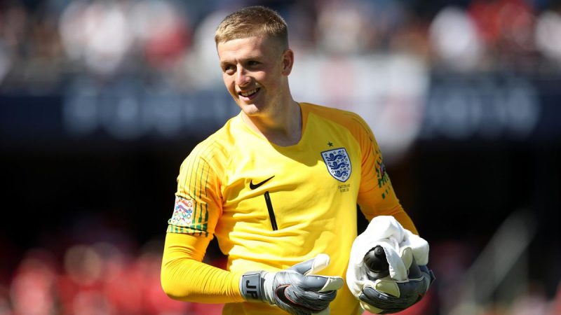 Pickford Focuses on England Response Instead of Carsley’s Future. (photo credit: reuter media)