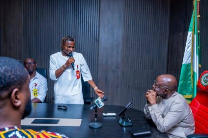 Samuel Chukwueze Visits Governor Alex Otti, Praises Progress in Abia After Mother’s Burial - Photo Credit : Softfootball Media
