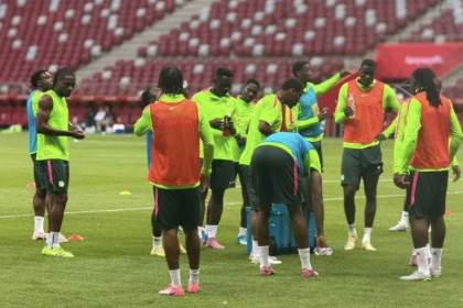 Super Eagles Hold Final Training Session Ahead of Poland Friendly in Warsaw - Photo Credit : Softfootball Media