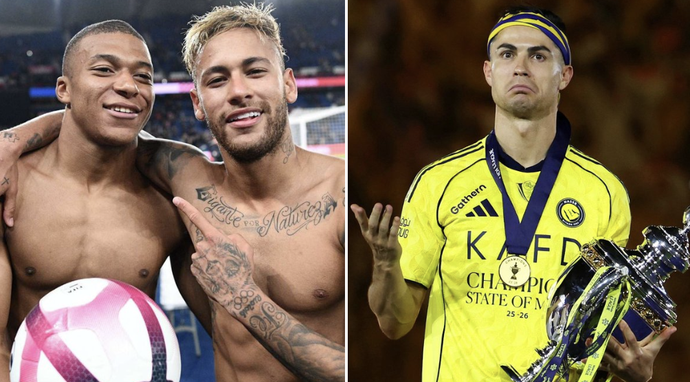 Mbappé, Neymar & Cristiano Ronaldo - Photo Credit : Photo Credit : Fabrizio, X