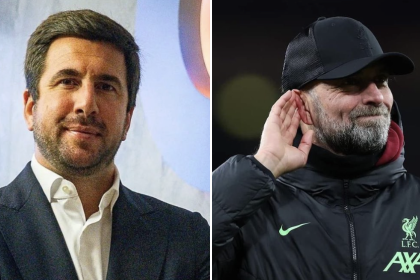 Enrique Riquelme & Jurgen Klopp - Photo Credit : Fabrizio Romano, X