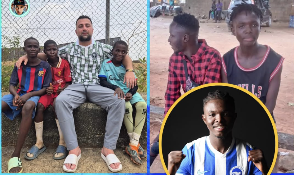 Scout Herish Sadi Discovering Zadok Yohanna in Nigeria - Photo Credit : Softfootball Media