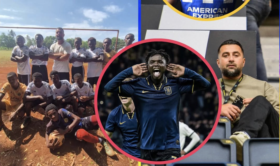 Scout Herish Sadi Discovering Zadok Yohanna in Nigeria - Photo Credit : Softfootball Media