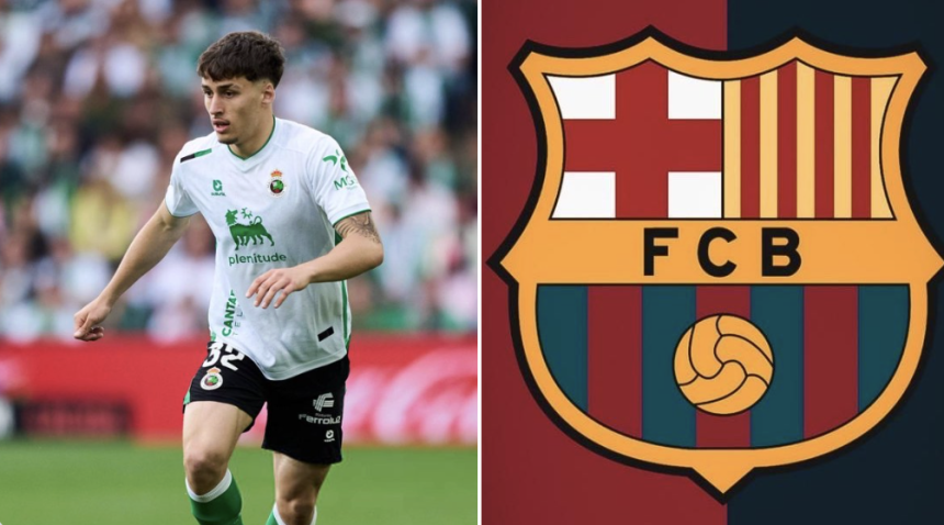 Jorge Salinas and Barcelona Logo - Photo Credit : Softfootball Media