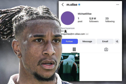 Michael Olise has deleted all the posts from his Instagram account, leaving a simple Bio - Photo Credit : Softfootball Media