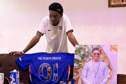 Godson Godwin, popularly known on Facebook as “The Sports Oracle” celebrates his birthday - Photo Credit : Softfootball Media