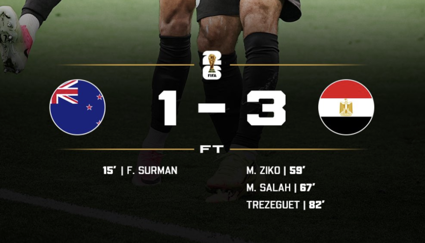 Egypt Claim First World Cup Win With 3–1 Victory Over New Zealand - Photo Credit : Softfootball Media