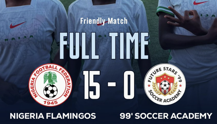 Flamingos Run Riot: Nigeria U‑17 Thrash Future Stars ’99 15–0 in Ikenne - Photo Credit : Softfootball Media