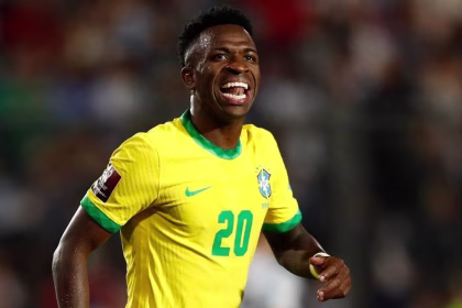 Vinícius Júnior representing Brazil - Photo Credit : The Indian Express