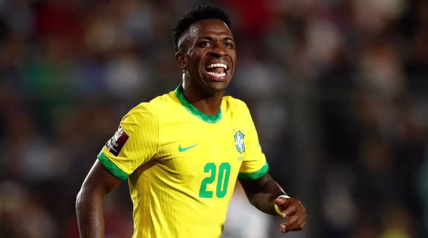 Vinícius Júnior representing Brazil - Photo Credit : The Indian Express