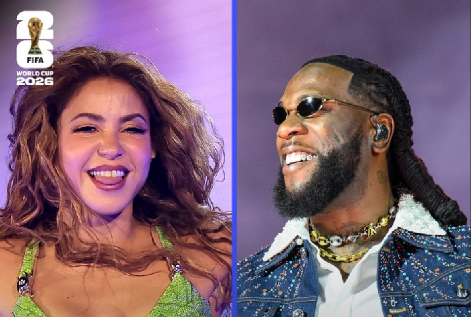 Shakira and Burna Boy (photo credit: FIFA media)
