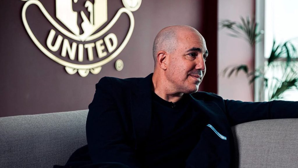 Manchester United chief executive officer Omar Berrada in a brand-new episode of United podcast (Photo credit: Manchester United media)