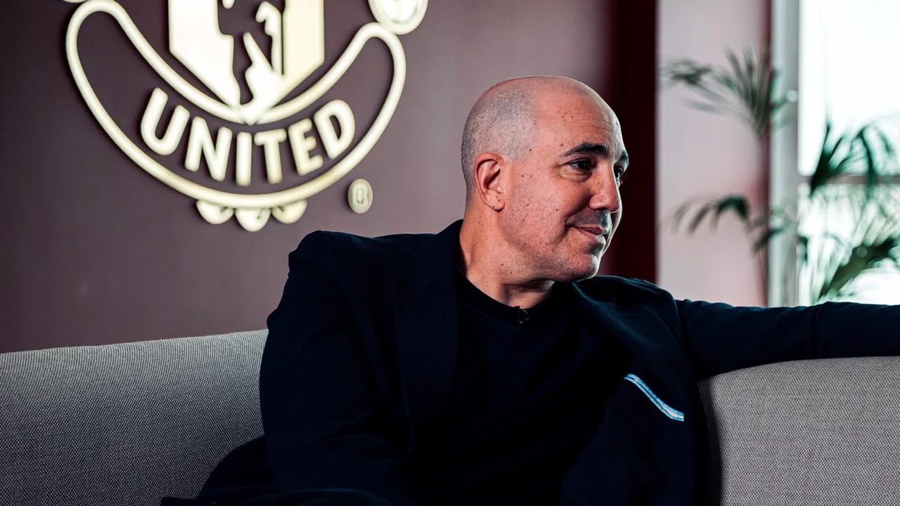 Manchester United chief executive officer Omar Berrada in a brand-new episode of United podcast (Photo credit: Manchester United media)