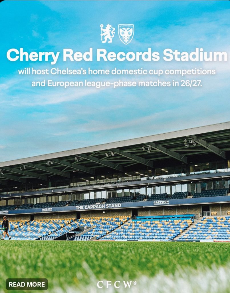 Chelsea Women Confirm New Home for Cup Matches (Photo credit: Chelsea women media)