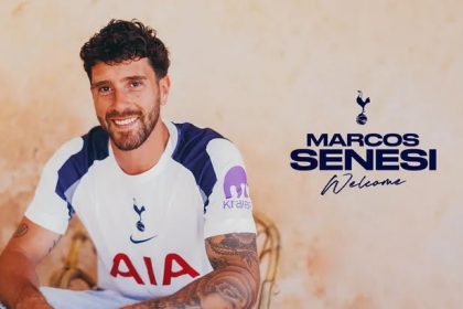 Tottenham Hotspur officially sign Marcos Senesi (Photo credit: Tottenham Hotspur media)
