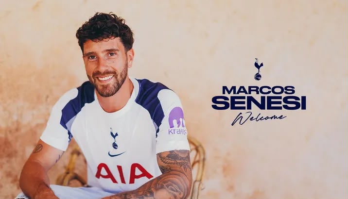 Tottenham Hotspur officially sign Marcos Senesi (Photo credit: Tottenham Hotspur media)