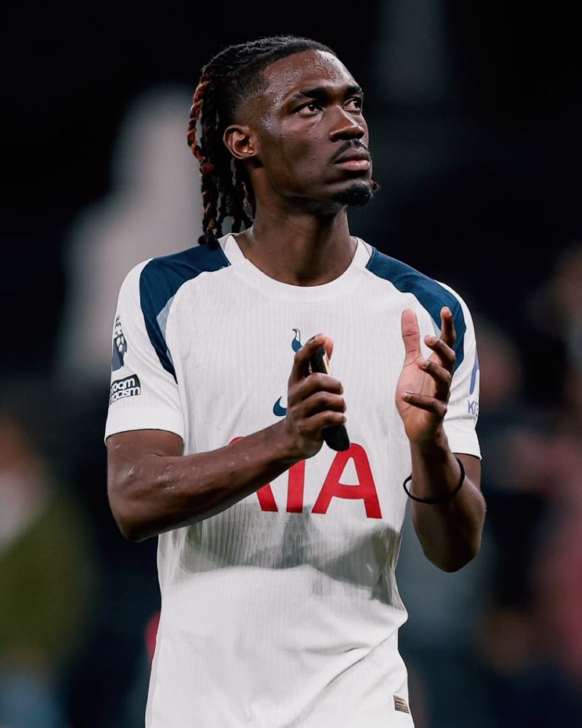 Yves Bissouma (Photo credit: Tottenham media)
