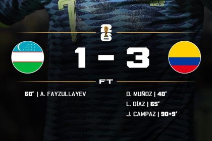 Colombia defeated Uzbekistan 3-1 (Photo credit: softfootball media)