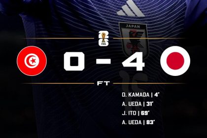 Japan beat Tunisia 4-0 (Photo credit: Softfootball media)