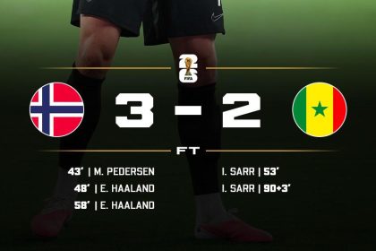 Norway beat Senegal 3-2 (Photo credit: Softfootball media)