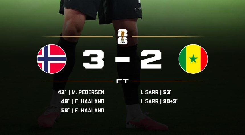 Norway beat Senegal 3-2 (Photo credit: Softfootball media)