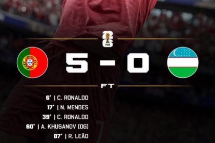 Portugal 5-0 Uzbekistan (Photo credit: Softfootball)