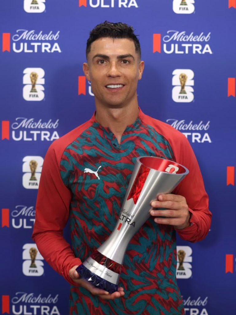 Cristiano Ronaldo win man of the match (Photo credit: Fabrizio Romano via x)