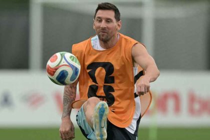 Lionel Messi in training for Argentina (Photo credit: ESPN)