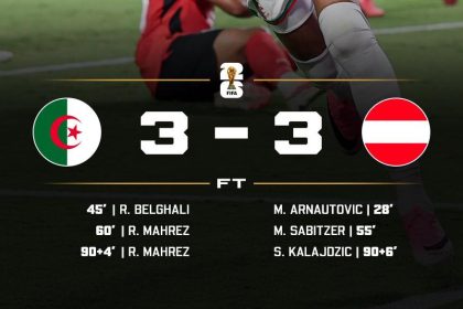 Algeria 3-3 Austria (photo credit: softfootball media)