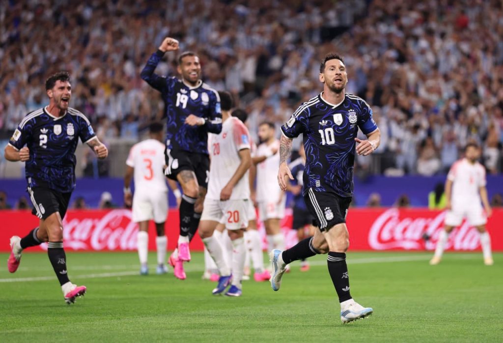 Messi score for Argentina from the bench (Photo credit: Fabrizio Romano via x)
