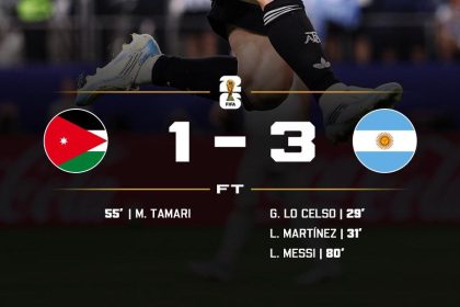 Jordan 1-3 Argentina (Photo credit: softfootball media)