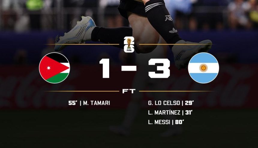 Jordan 1-3 Argentina (Photo credit: softfootball media)