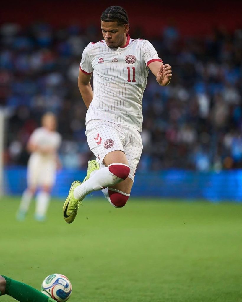 William Osula representing Denmark - Photo Credit : Julie Sports, Facebook