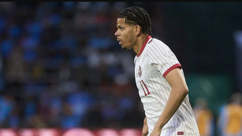 William Osula representing Denmark - Photo Credit : Julie Sports, Facebook