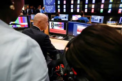 FIFA president Gianni Infantino has hailed the FIFA World Cup 2026™ International Broadcast Centre (Photo credit: FIFA media)