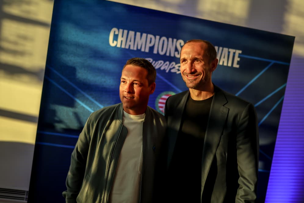 Chiellini at the champions Innovate (Photo credit: UEFA x)