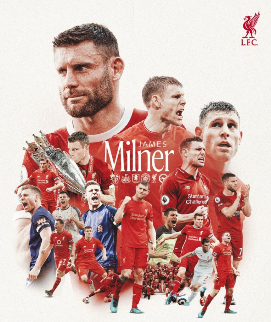 James Milner has announced his retirement from football. (photo credit: Liverpool via x)