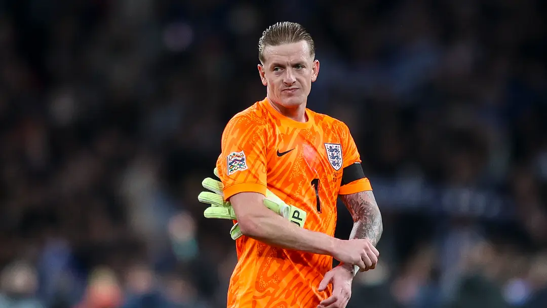 Pickford Focuses on England Response Instead of Carsley’s Future. (photo credit: reuter media)