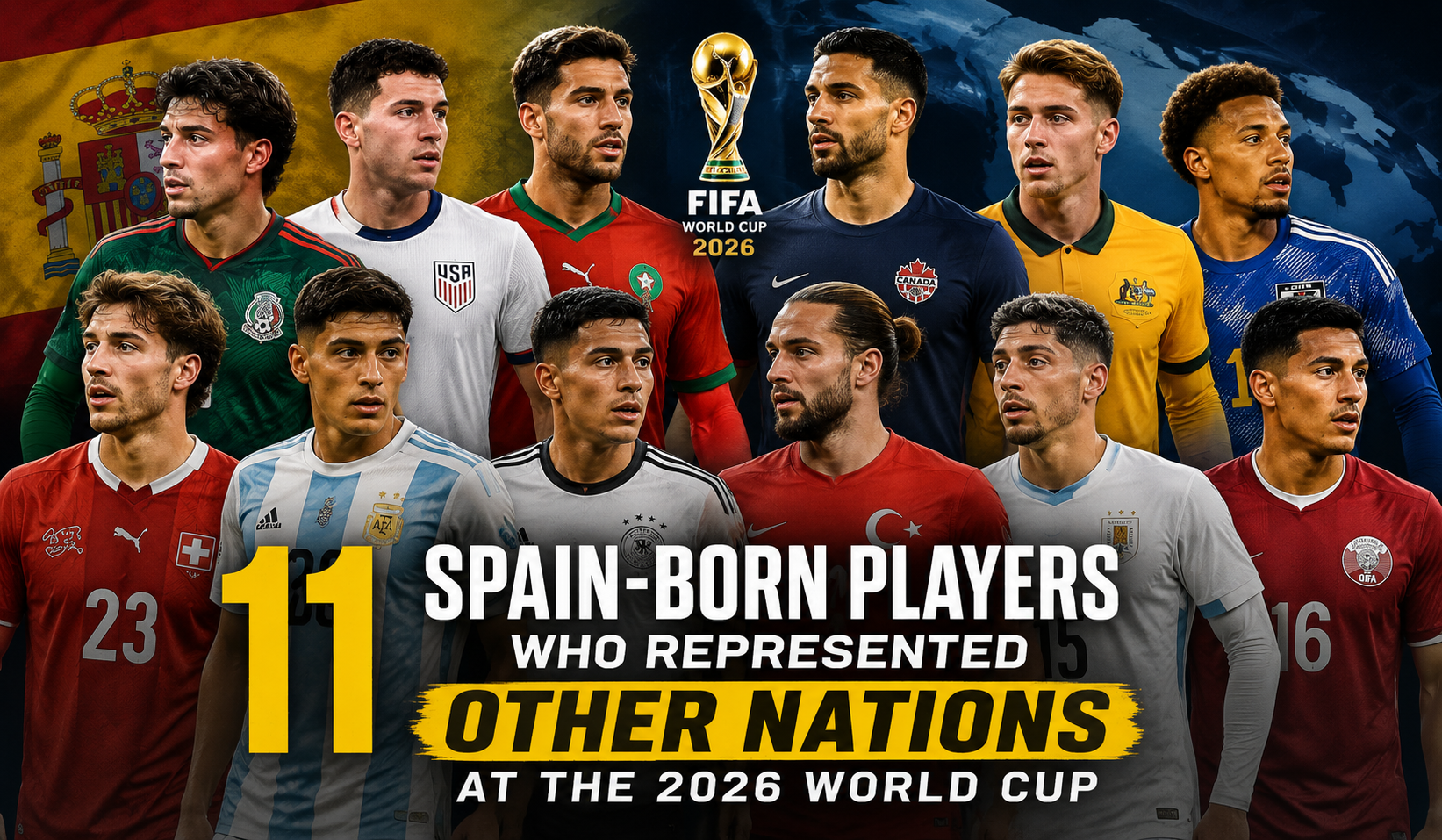 11 Spain‑Born Players Who Represented Other Nations at the 2026 World Cup - Photo Credit : Softfootball Media