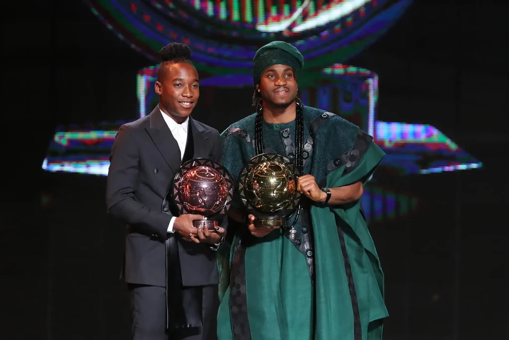 Ademola Lookman was crowned the 2024 CAF Men’s Player of the Year at an awards ceremony in Marrakech, Morocco - Photo credit : CAF Online