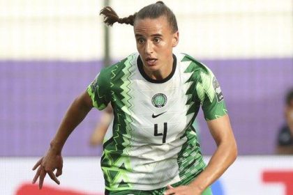 Ashleigh Plumptre representing Nigeria - Photo Credit : BBC