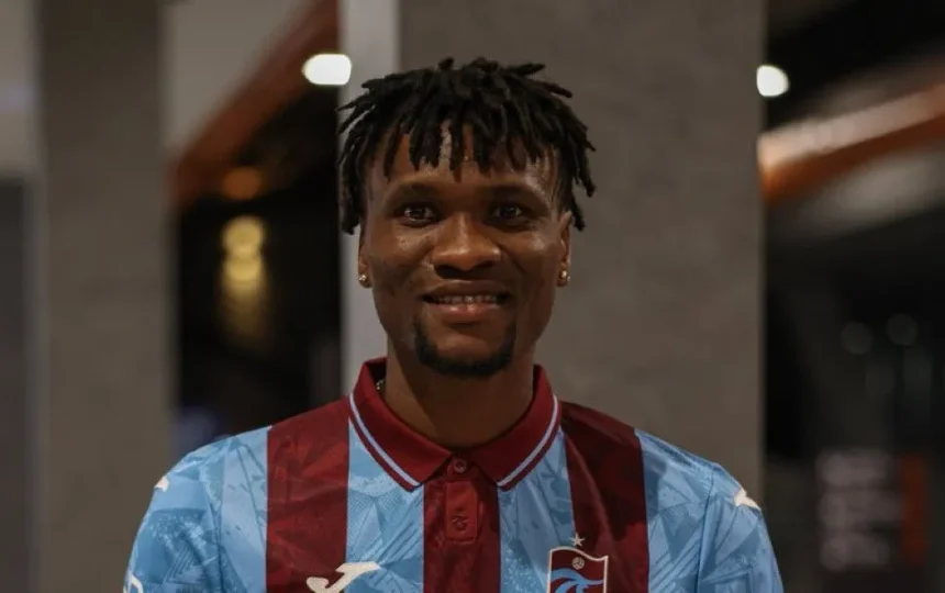 Chibuike Nwaiwu representing Trabzonspor - Photo Credit : Premium Times