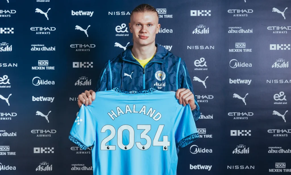 Manchester City completes signing of Erling Haaland (Credit: City Media)