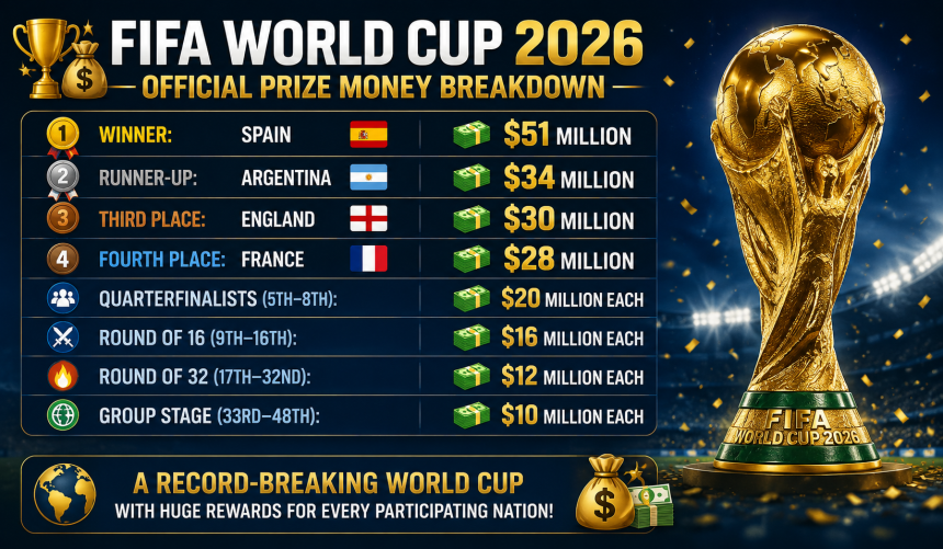 FIFA World Cup 2026 — Official Prize Money Breakdown - Photo Credit : Softfootball Media