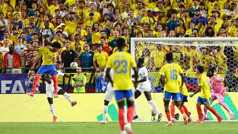 Ghana vs Colombia during their 1-0 loss - Photo Credit : Google