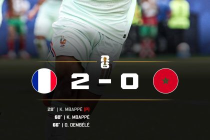 France beat Morocco and fly to World Cup semi finals- Photo credit: X media