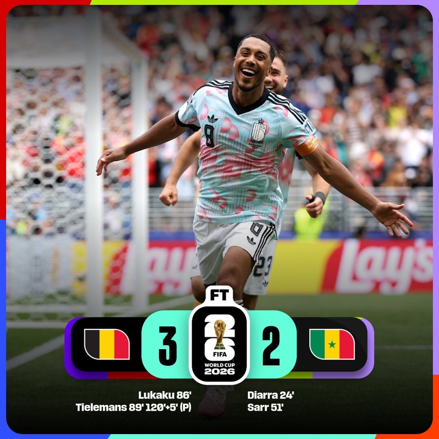 Belgium complete the comeback to enter the Round of 16- Photo credit: FIFA media