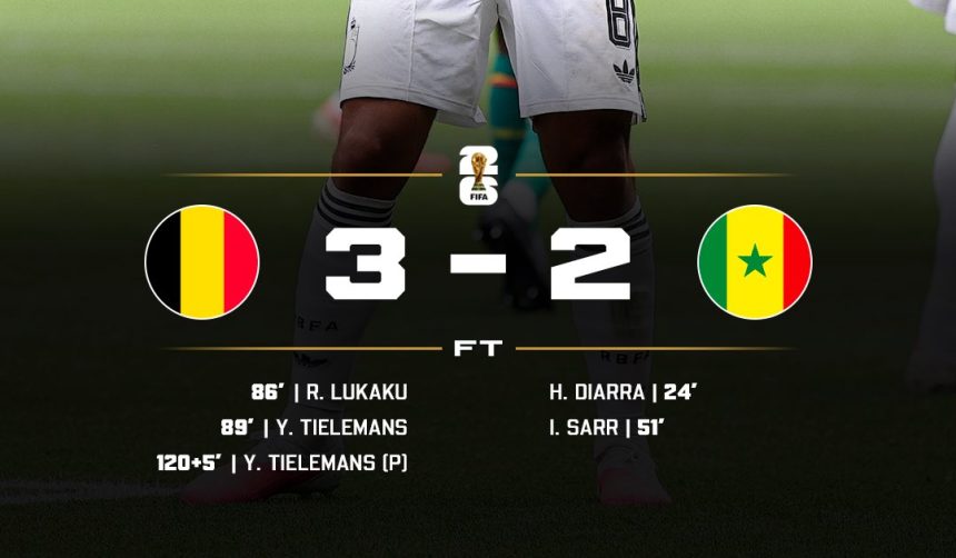 Belgium complete the comeback to enter the Round of 16- Photo credit: X media